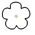 5 petals, without information about the color
