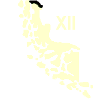 12th Region:
Lat 49Â°- 55Â°
Main Cities: Punta Arenas, Puerto Natales, Puerto Williams.
