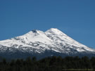 Winter Volcano:Llaima volcano near Temuco