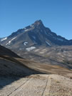 Image of Cerro Castillo, near the Pehuenche Pass and Laguna Maule, at the border with Argentina.